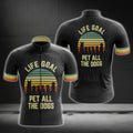 Life Goal Pet All The Dogs Men's Short Sleeve Cycling Jerseys, Dog Lovers Cycling Jerseys CG0295