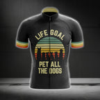 Life Goal Pet All The Dogs Men's Short Sleeve Cycling Jerseys, Dog Lovers Cycling Jerseys CG0295