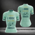 I Know I Ride Like A Girl Try To Keep Up Women's Mint Cycling Short Sleeve Jersey, Funny Cycling Jersey For Ladies CG0741