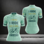 I Know I Ride Like A Girl Try To Keep Up Women's Mint Cycling Short Sleeve Jersey, Funny Cycling Jersey For Ladies CG0741