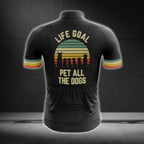 Life Goal Pet All The Dogs Men's Short Sleeve Cycling Jerseys, Dog Lovers Cycling Jerseys CG0295