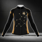 Virgo Sign Cycling Long Sleeve Women's Jersey, Virgo Zodiac Cycling Jerseys For Ladies CG0395