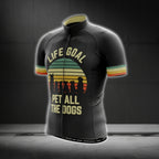 Life Goal Pet All The Dogs Men's Short Sleeve Cycling Jerseys, Dog Lovers Cycling Jerseys CG0295