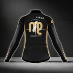 Virgo Sign Cycling Long Sleeve Women's Jersey, Virgo Zodiac Cycling Jerseys For Ladies CG0395