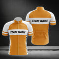 Men's Custom Yellow White Cycling Short Sleeve Jersey For Team, Custom Cycling Jerseys CG0520