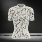 Women's Dog Lover Cycling Short Sleeve Jersey For Men, Dog Cycling Jerseys For Ladies CG0682