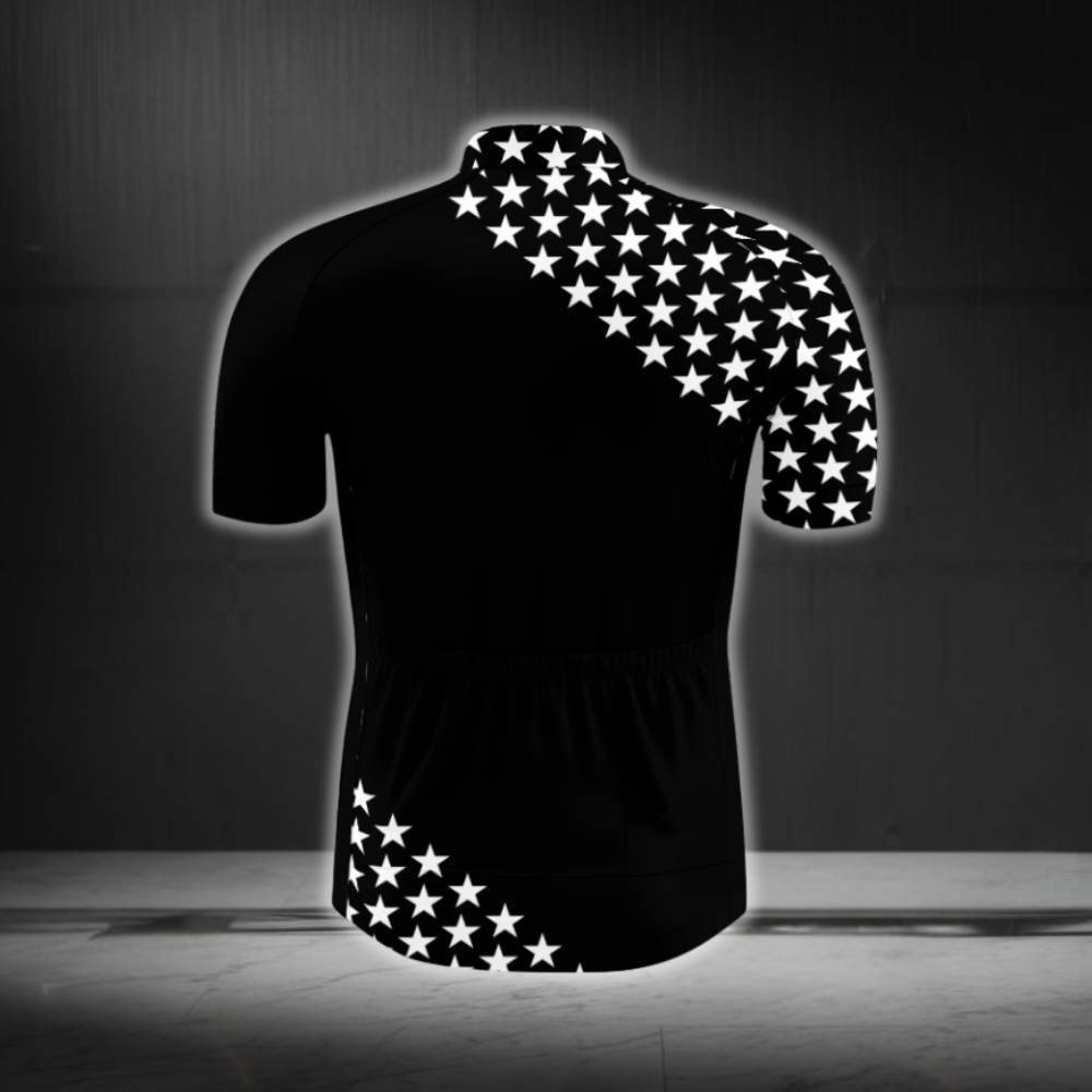 On A Bike No One Ever Asks Are We There Yet Men's Black Cycling Jersey Short Sleeve, Funny Cycling Jersey CG0878