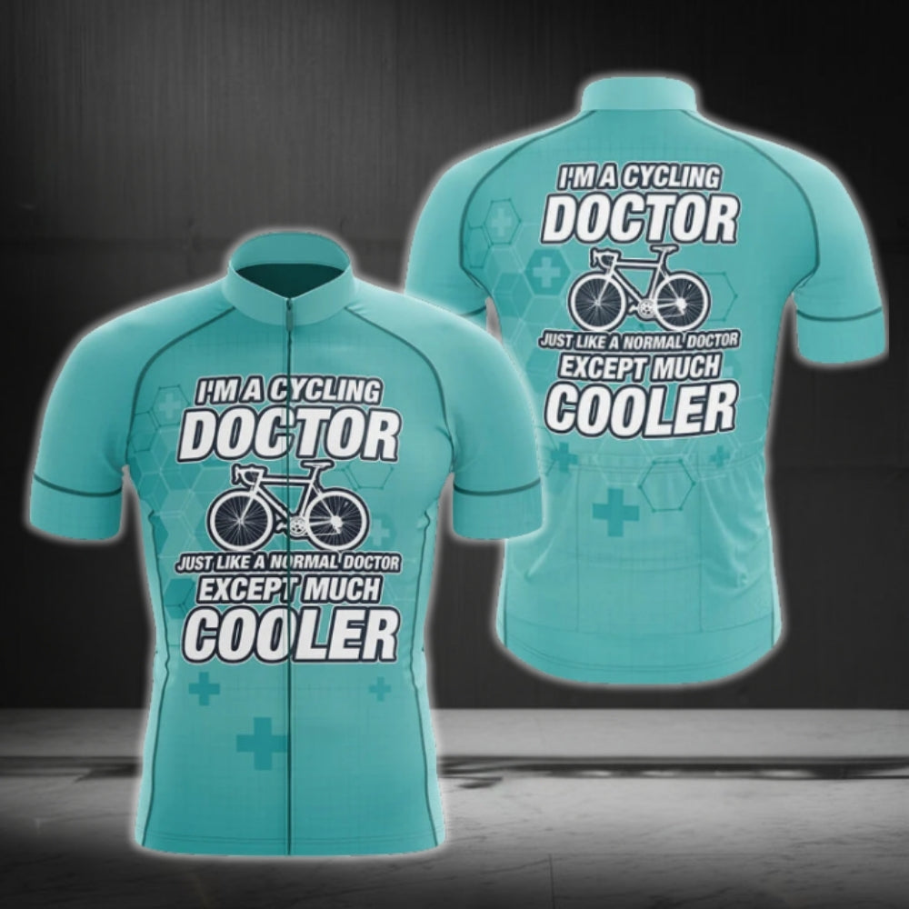 I'm A Cycling Doctor Just Like A Normal Doctor Except Much Cooler Men's Cycling Short Sleeve Jerseys, Funny Cycling Jersey For Doctor CG0024
