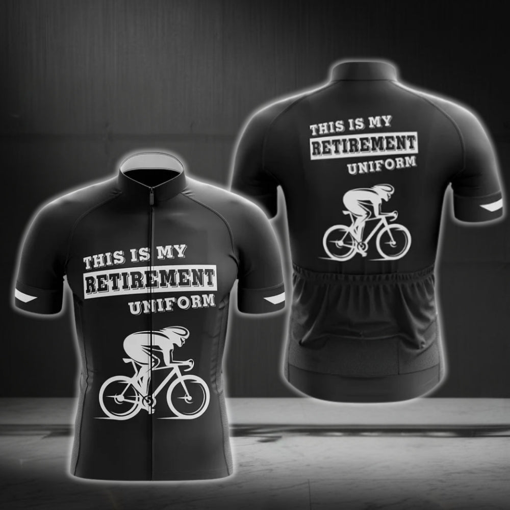 This My My Retirement Uniform Men's Short Sleeve Cycling Jersey, Funny Retirement Cycling Jerseys CG0298
