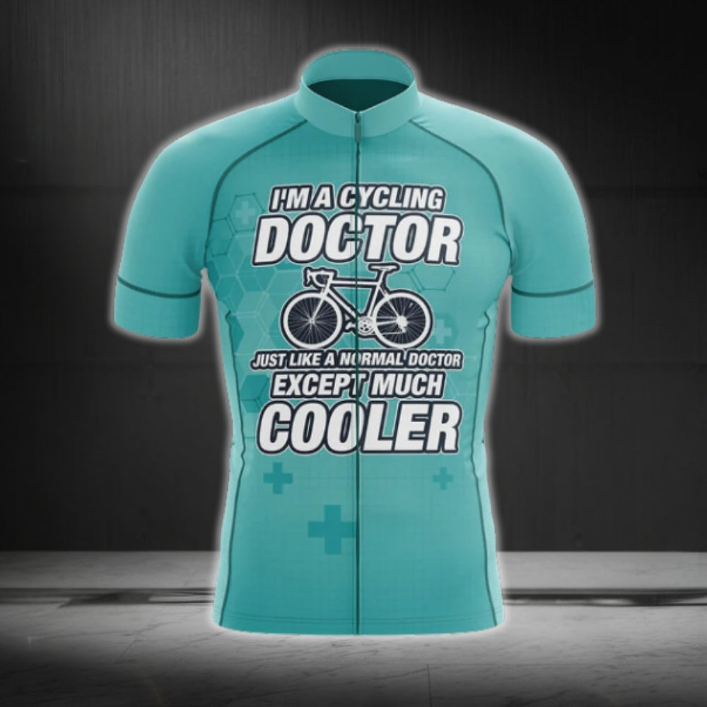 I'm A Cycling Doctor Just Like A Normal Doctor Except Much Cooler Men's Cycling Short Sleeve Jerseys, Funny Cycling Jersey For Doctor CG0024