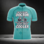 I'm A Cycling Doctor Just Like A Normal Doctor Except Much Cooler Men's Cycling Short Sleeve Jerseys, Funny Cycling Jersey For Doctor CG0024