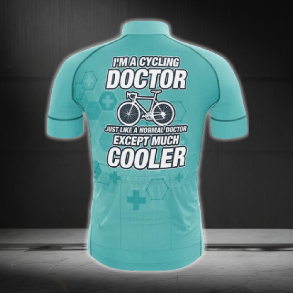 I'm A Cycling Doctor Just Like A Normal Doctor Except Much Cooler Men's Cycling Short Sleeve Jerseys, Funny Cycling Jersey For Doctor CG0024