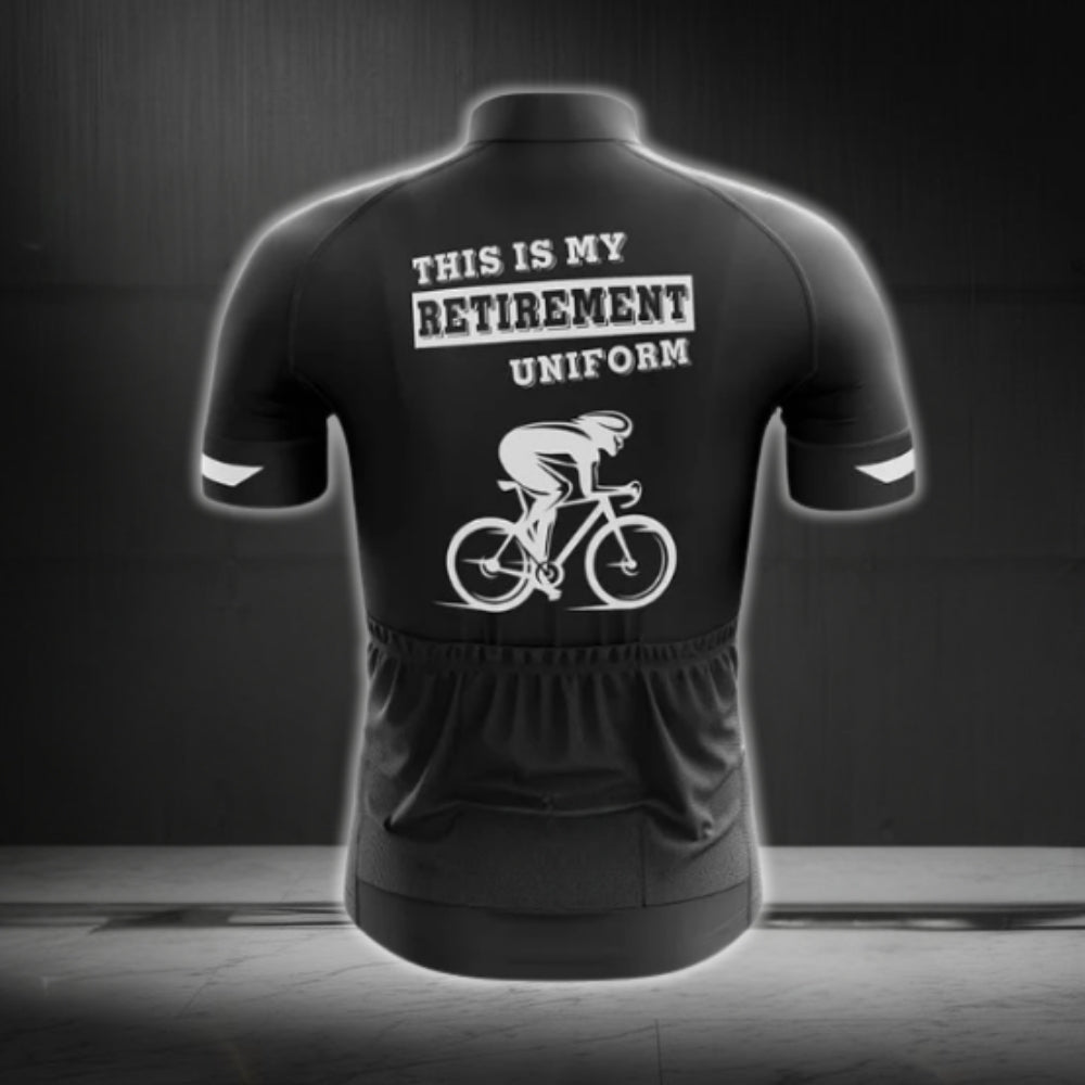This My My Retirement Uniform Men's Short Sleeve Cycling Jersey, Funny Retirement Cycling Jerseys CG0298