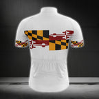 Maryland Flag Short Sleeve Cycling Jersey For Men, Marryland State Cycling Jerseys CG0684