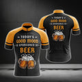 Today's Good Mood Is Sponsored By Beer Cycling Short Sleeve Jersey Mens, Funny Beer Cycling Jerseys CG0685