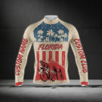 Custom Florida Cycling Long Sleeve Jersey Men, Custom Florida Pride Cycling Jersey CZ0006