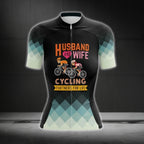 Husband And Wife Cycling Partners For Life Women's Cycling Short Sleeve Jersey, Women Cycling Jerseys For Couple Valentine Day CG0072