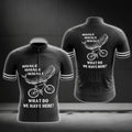 Whale Whale Whale What Do We Have Here Men's Black Cycling Short Sleeve Jersey, Funny Whale Cycling Jersey For Men CG0746
