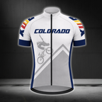 Custom Number Colorado Cycling Short Sleeve Jersey For Mens, Custom Colorado Cycling Jerseys CZ0116
