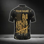 Custom Skull Cycling Short Sleeve Jersey For Men, Custom American Flag Skull Cycling Jerseys CG0522