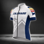 Custom Number Colorado Cycling Short Sleeve Jersey For Mens, Custom Colorado Cycling Jerseys CZ0116