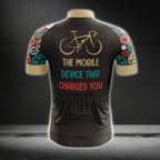 The Mobile Device That Charges You Short Sleeve Men's Cycling Jersey, Cycling Jerseys For Mens CG0400
