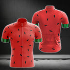 Watermelon Men's Cycling Short Sleeve Jersey, Watermelon Lovers Cycling Jerseys CG0027