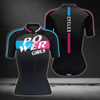 Powered Girls Cycles Short Sleeve Jersey For Womens, Cycling Jersey For Ladies CZ0060