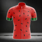 Watermelon Men's Cycling Short Sleeve Jersey, Watermelon Lovers Cycling Jerseys CG0027