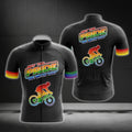 May The Pride Be With You Men's Rainbow Cycling Short Sleeve Jersey, Pride LGBT Cycling Jerseys CG0401