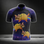 Funny Cat Taco Cycling Short Sleeve Jersey For Men, Taco Cycling Jerseys For Cat Lovers CG0175