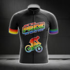 May The Pride Be With You Men's Rainbow Cycling Short Sleeve Jersey, Pride LGBT Cycling Jerseys CG0401