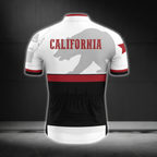California Flag Custom Name Short Sleeve Cycling Jersey For Mens, Custom California Cycling Jersey CZ0117