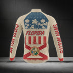 Custom Florida Cycling Long Sleeve Jersey Men, Custom Florida Pride Cycling Jersey CZ0006