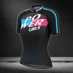 Powered Girls Cycles Short Sleeve Jersey For Womens, Cycling Jersey For Ladies CZ0060