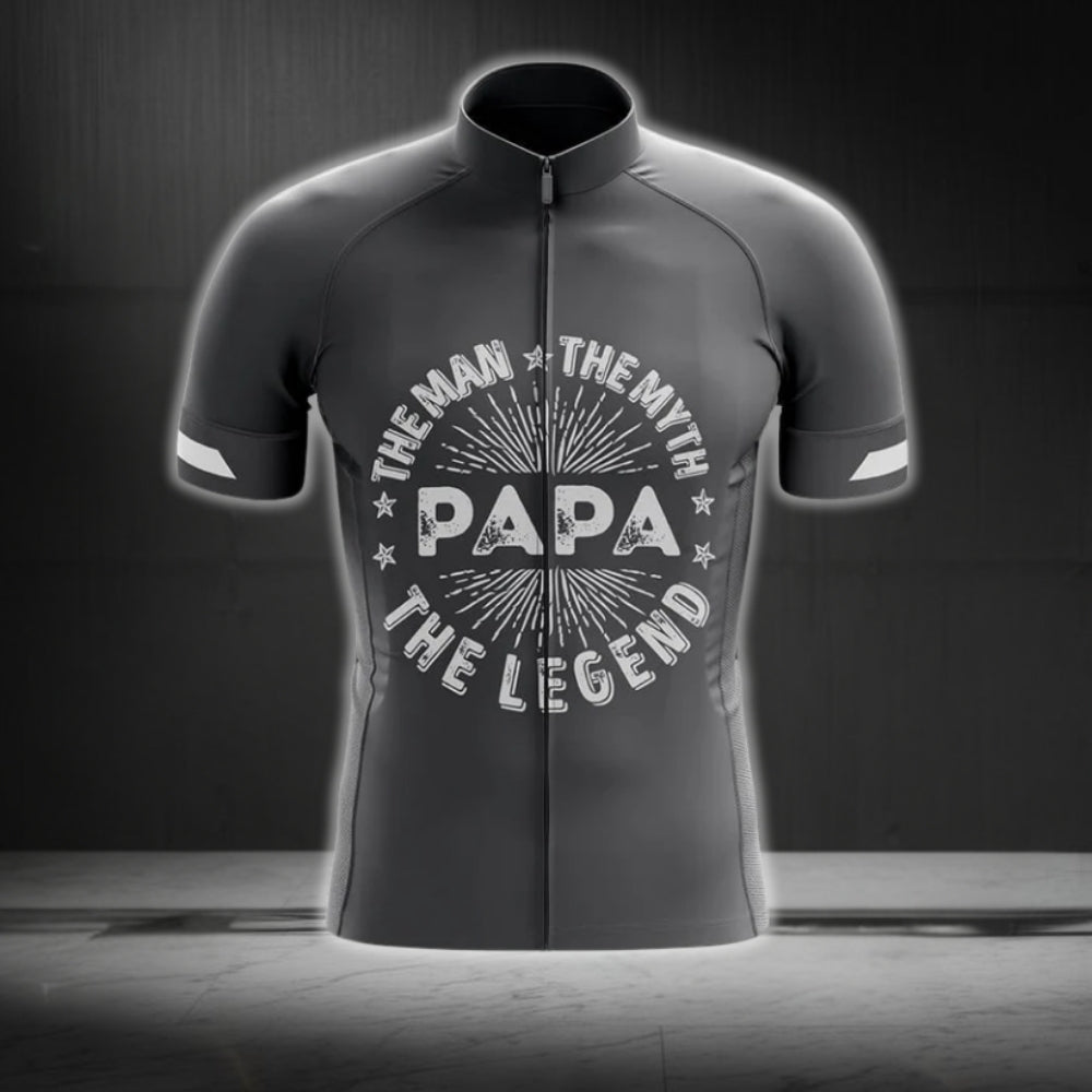 The Man The Myth The Legend Papa Cycling Short Sleeve Men Jerseys, Cycling Jerseys For Dad Father Day CG0176