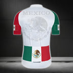 Mexico Flag Cycling Short Sleeve Jersey For Mens, Mexico Cycling Jerseys CZ0059
