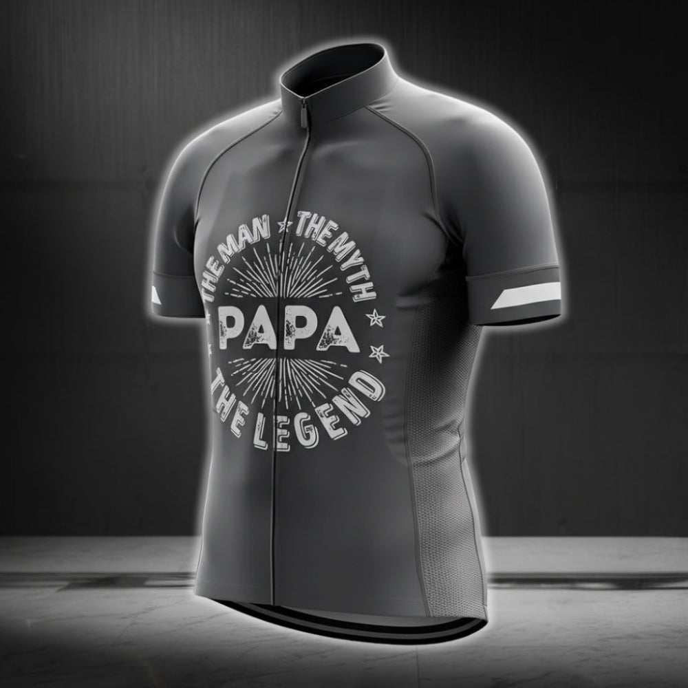 The Man The Myth The Legend Papa Cycling Short Sleeve Men Jerseys, Cycling Jerseys For Dad Father Day CG0176