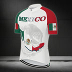 Mexico Flag Cycling Short Sleeve Jersey For Mens, Mexico Cycling Jerseys CZ0059