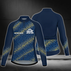 Custom Team Blue Cycling Long Sleeve Jersey For Mens, Custom Team Cycling Jerseys CZ0119