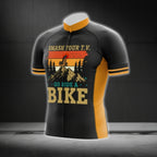 Smash Your T.V Go Ride A Bike Short Sleeve Men's Cycling Jersey, Funny Cycling Jerseys For Mens CG0402
