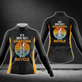 Never Underestimate A Grandma With A Bicycle Cycling Long Sleeve Jersey Women, Funny Cycling Jerseys CG0755