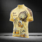 Custom Beer Is My Life Short Sleeve Men's Cycling Jersey, Custom Beer Cycling Jerseys CG0524