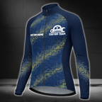 Custom Team Blue Cycling Long Sleeve Jersey For Mens, Custom Team Cycling Jerseys CZ0119