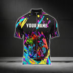 Custom Multicolor Graffiti Cycling Short Sleeve Jersey For Men, Custom Graffiti Cycling Jerseys CG0526