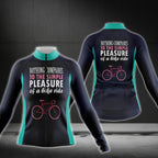 Nothing Compares To The Simple Pleasure Of A Bike Ride Womens Long Sleeve Cycling Jersey, Funny Cycling Jersey For Women CG0756