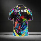 Custom Multicolor Graffiti Cycling Short Sleeve Jersey For Men, Custom Graffiti Cycling Jerseys CG0526