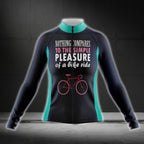 Nothing Compares To The Simple Pleasure Of A Bike Ride Womens Long Sleeve Cycling Jersey, Funny Cycling Jersey For Women CG0756