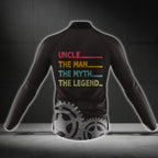 Uncle The Man The Myth The Legend Men Cycling  Long Sleeve Jersey, Uncle Cycling Jerseys CG0404