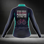 Nothing Compares To The Simple Pleasure Of A Bike Ride Womens Long Sleeve Cycling Jersey, Funny Cycling Jersey For Women CG0756